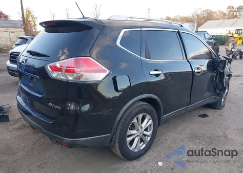 2016 Nissan Rogue Sv из США, поврежденный, VIN KNMAT2MV6GP678198